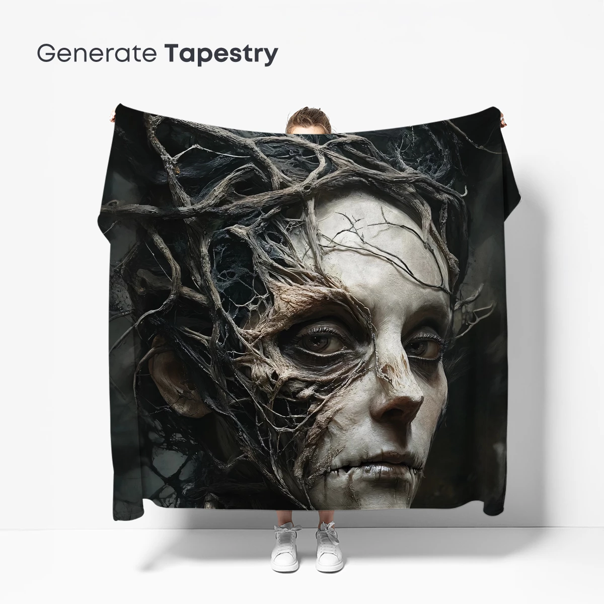 Entwined Roots: A Forest Spirit's Gaze - Image 5