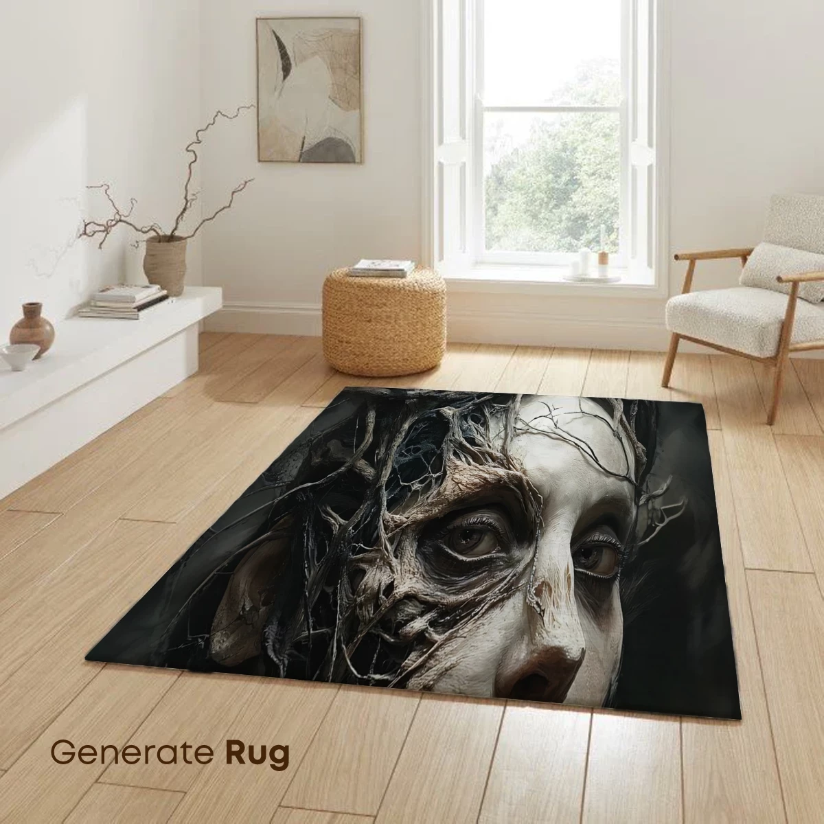 Entwined Roots: A Forest Spirit's Gaze - Image 6