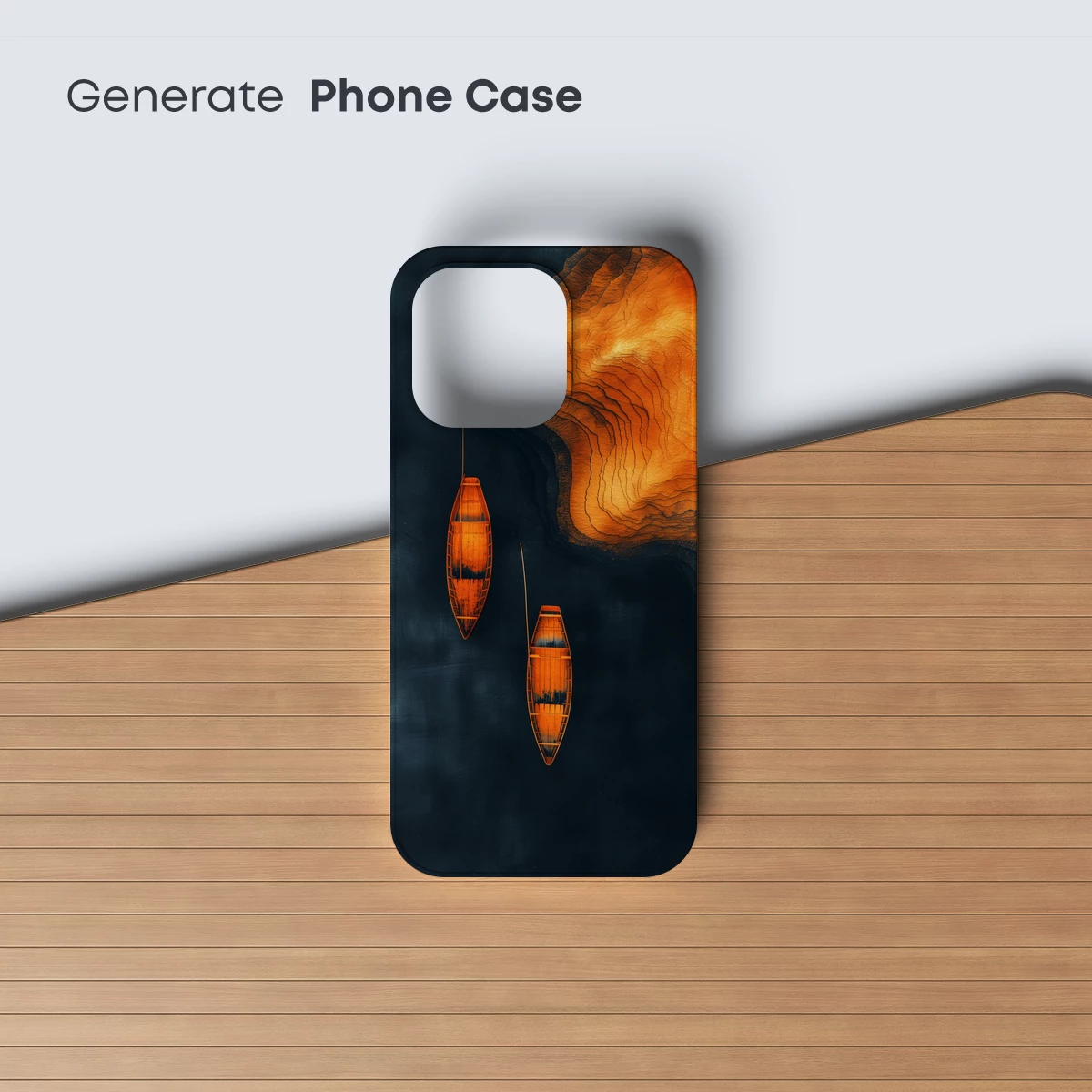 Crimson Canoes in Celestial Currents - Image 3