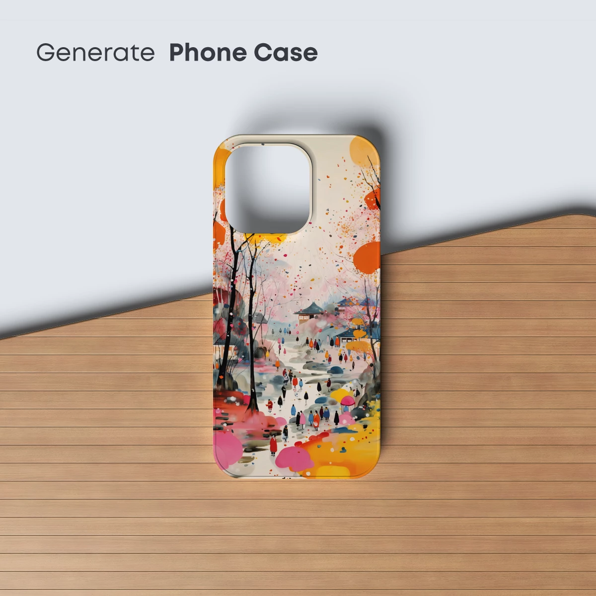 Autumnal Village Harmony: A Colorful Tapestry of Life - Image 3