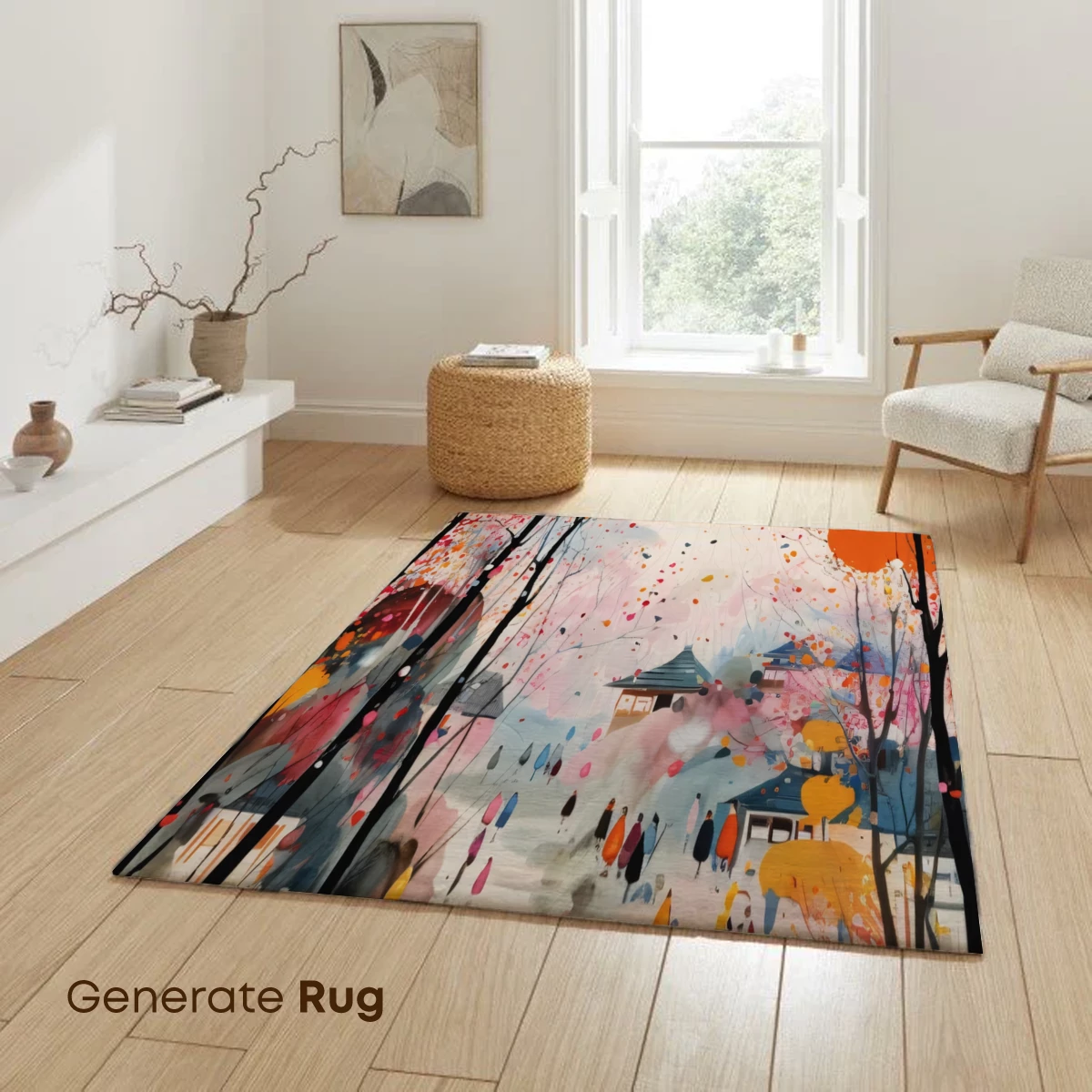 Autumnal Village Harmony: A Colorful Tapestry of Life - Image 6