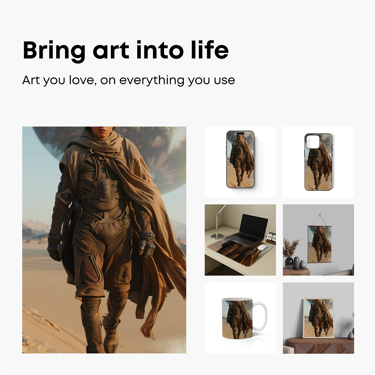 Desert Nomad in Futuristic Armor - Image 2