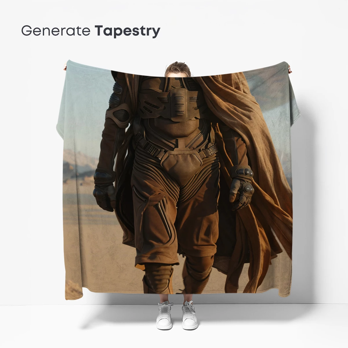 Desert Nomad in Futuristic Armor - Image 5