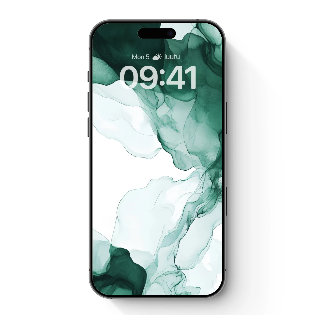 Emerald Mist: Abstract Flow in Teal Hues