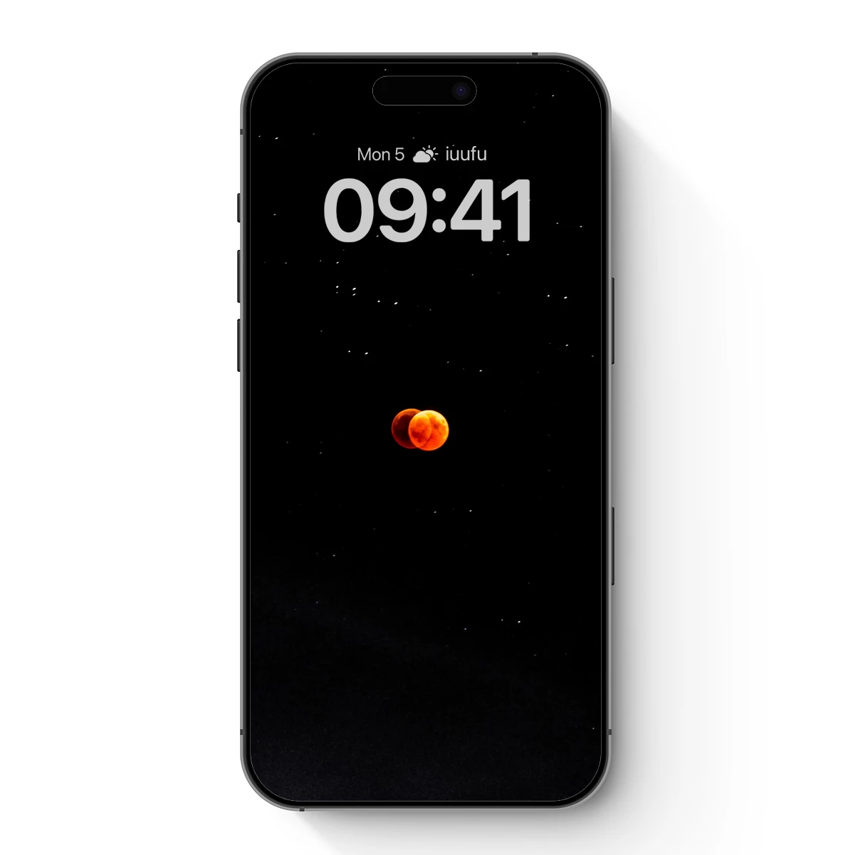 Eclipse of Cosmic Fire: Celestial Dance in Orange