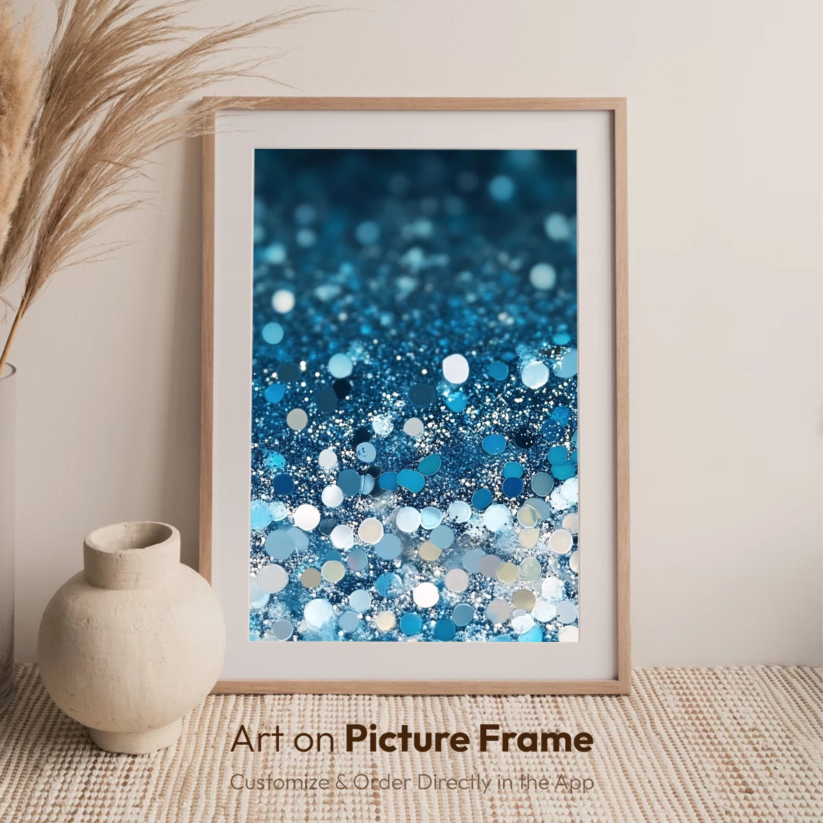 Blue Glitter Galaxy: Cosmic Confetti Dream - Image 7