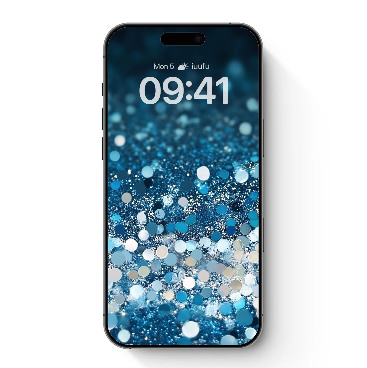 Blue Glitter Galaxy: Cosmic Confetti Dream