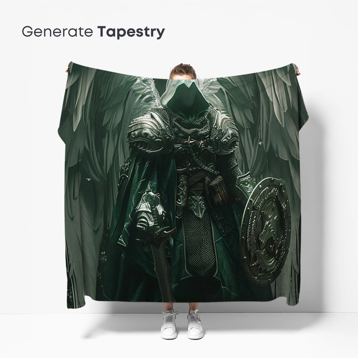 Ethereal Guardian: Angelic Knight in Armor - Image 5