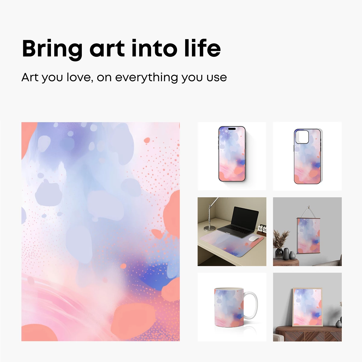 Pastel Dreamscapes: Ethereal Fluid Art - Image 2