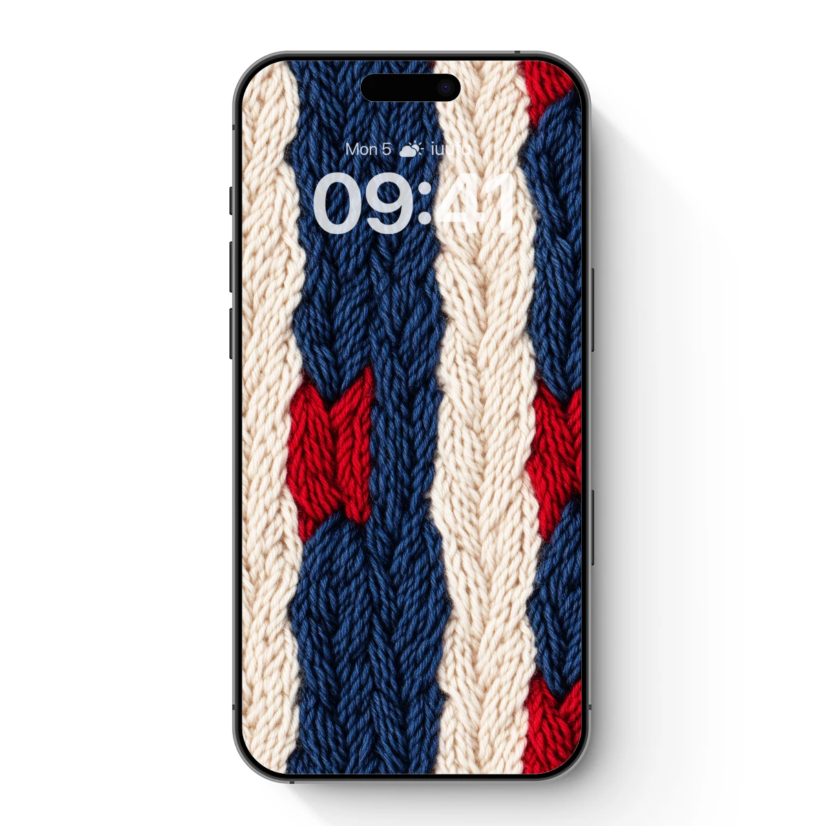 Knitwear Symphony: Blue, White, and Red Stripes