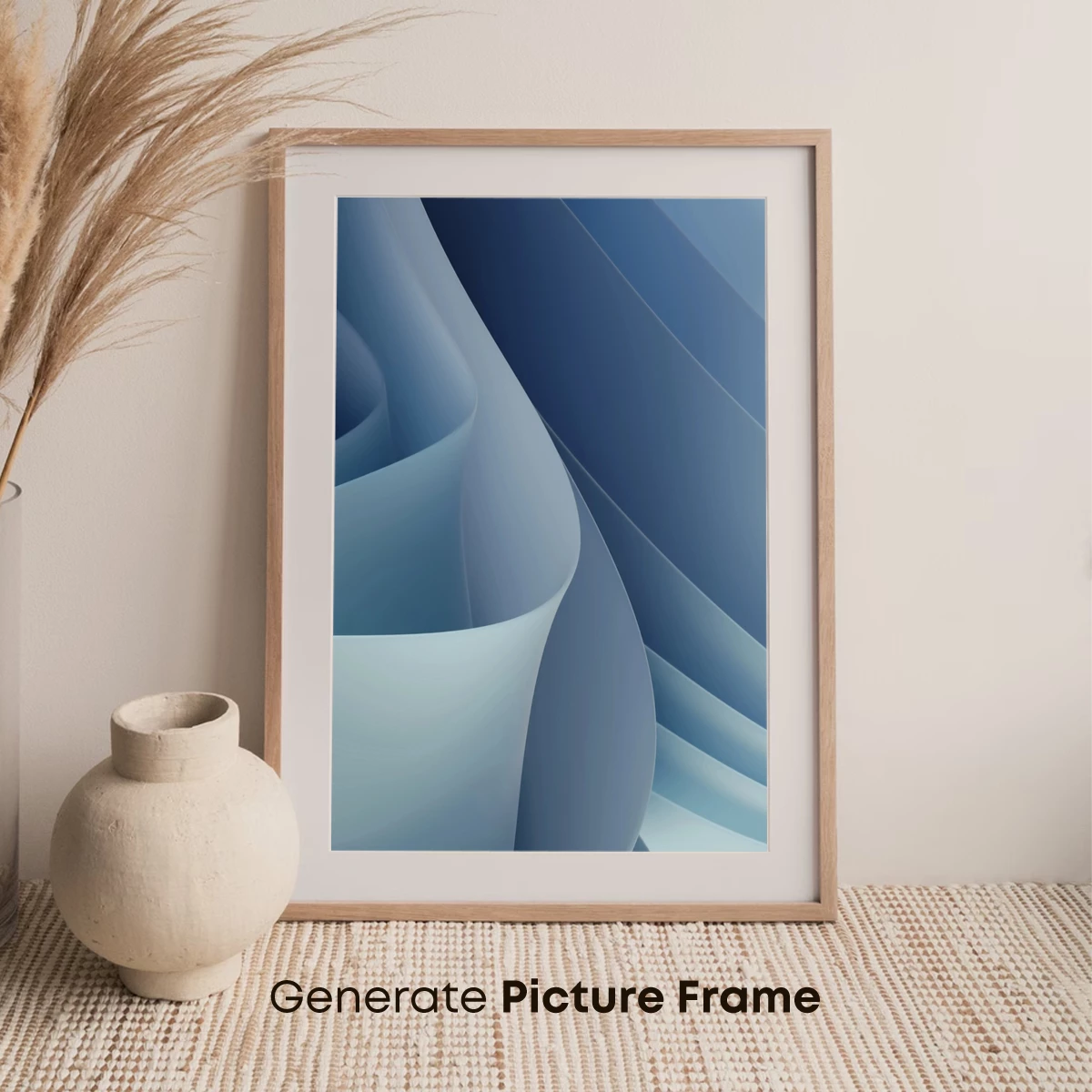 Ethereal Blue Waves: A Digital Sculpture Symphony - Image 7