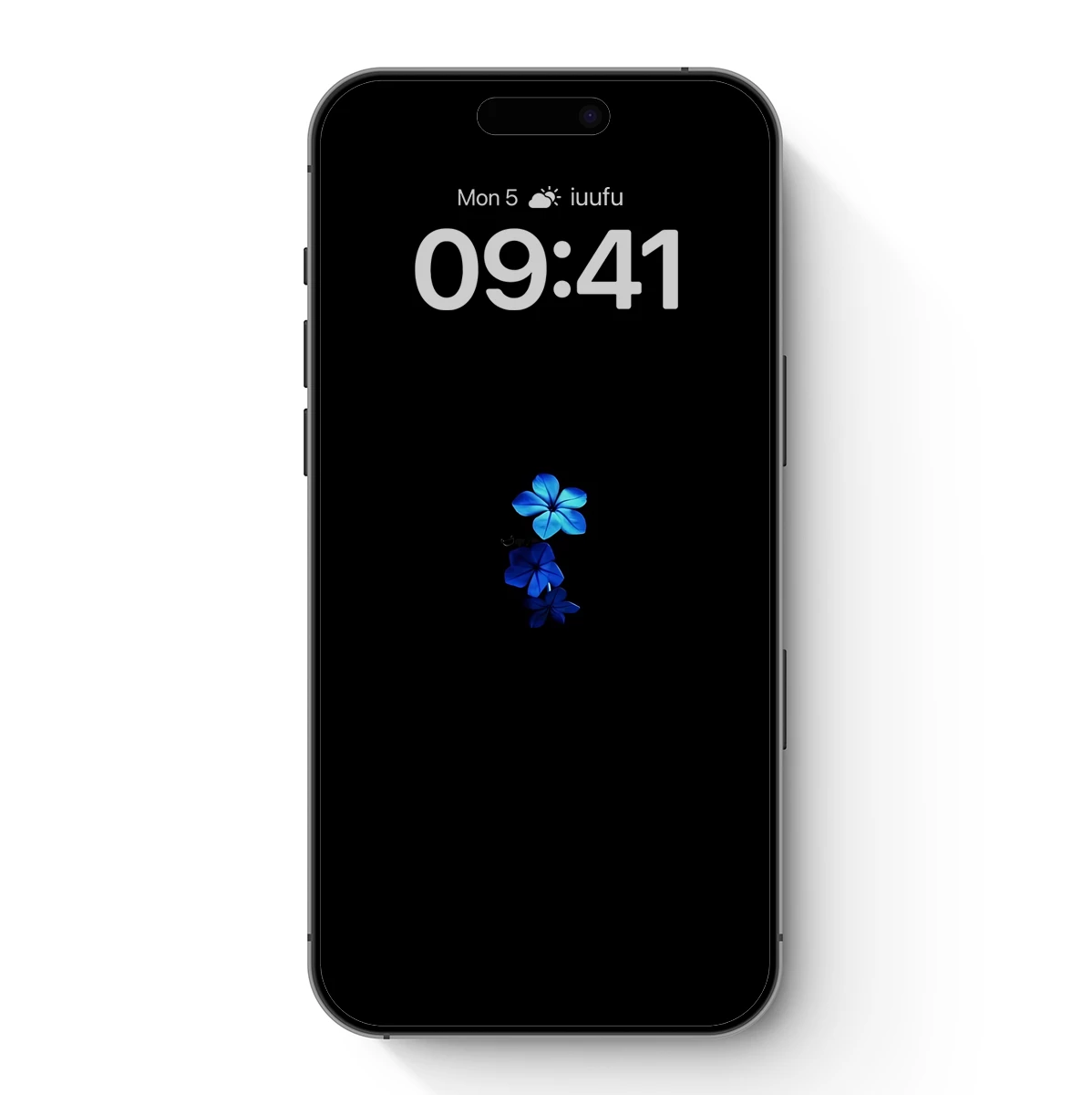 Ethereal Blue Blossoms in Midnight