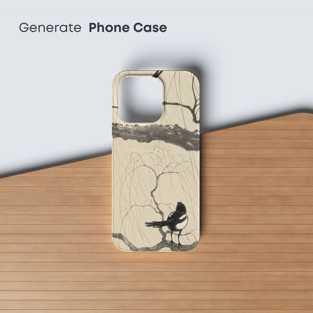 Elegant Magpies in Ink: A Dance of Branches and Feathers - Image 3