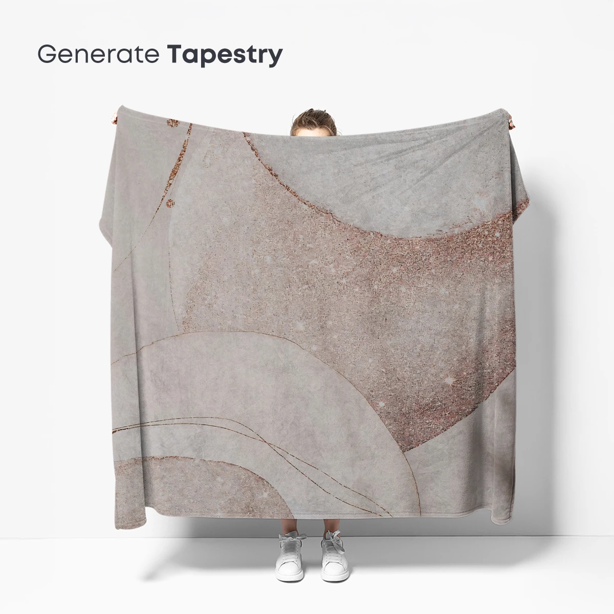 Ethereal Marble Elegance: Abstract Curves and Glittering Veins - Image 5