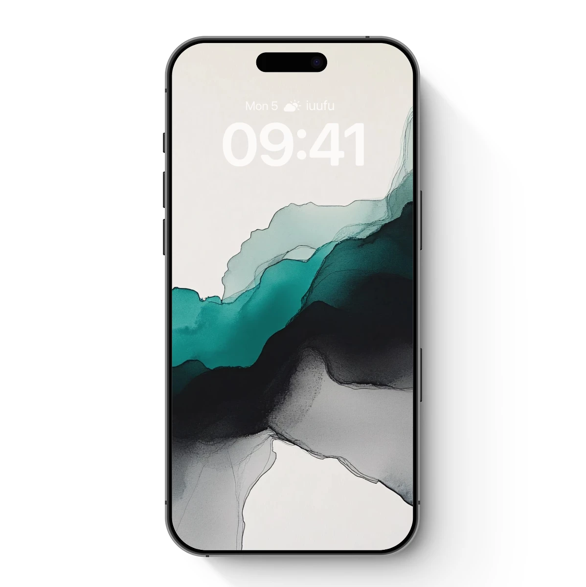 Ethereal Mountain Mirage: Teal and Shadow Fusion