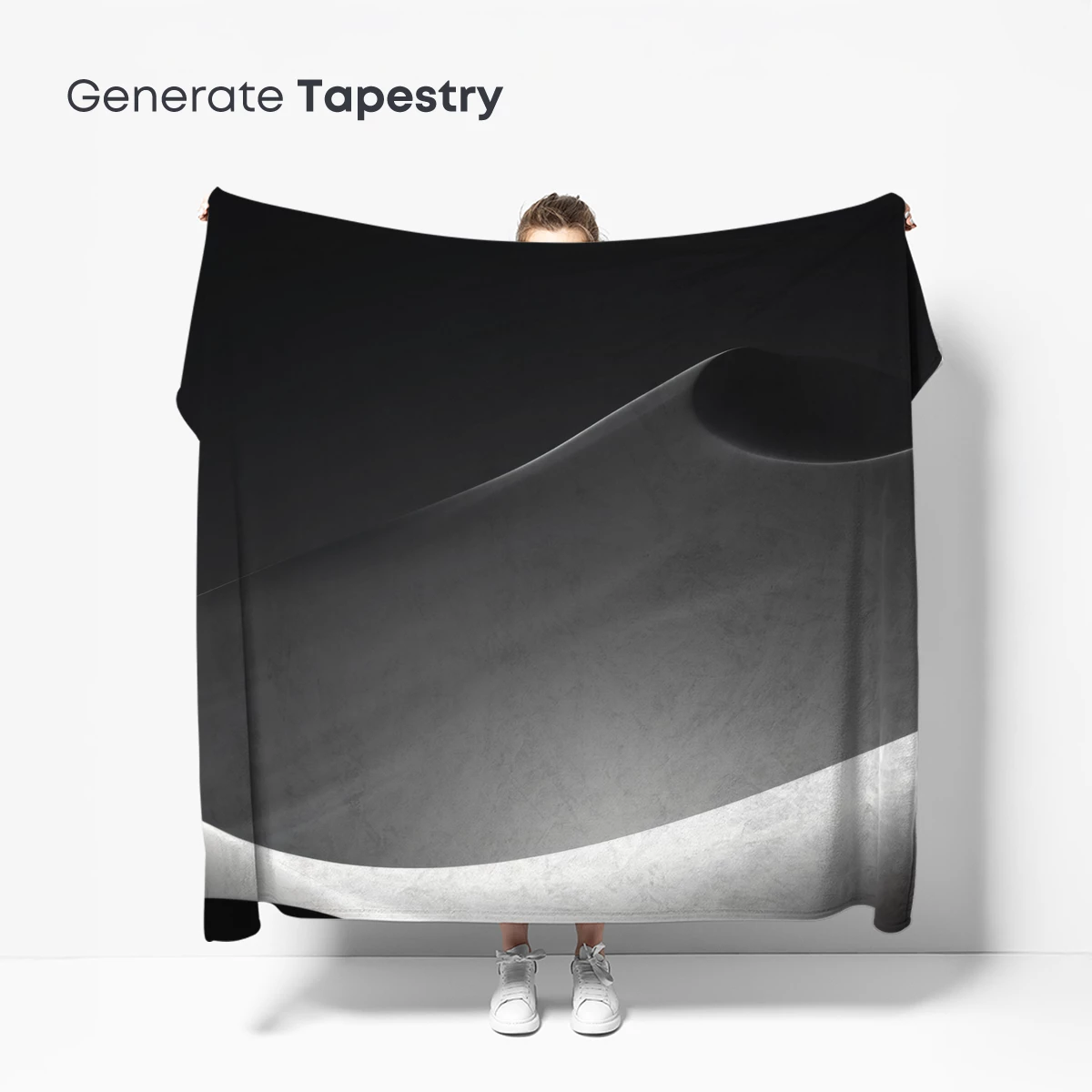 Elegant Minimalist Flow: Monochrome Curves - Image 5