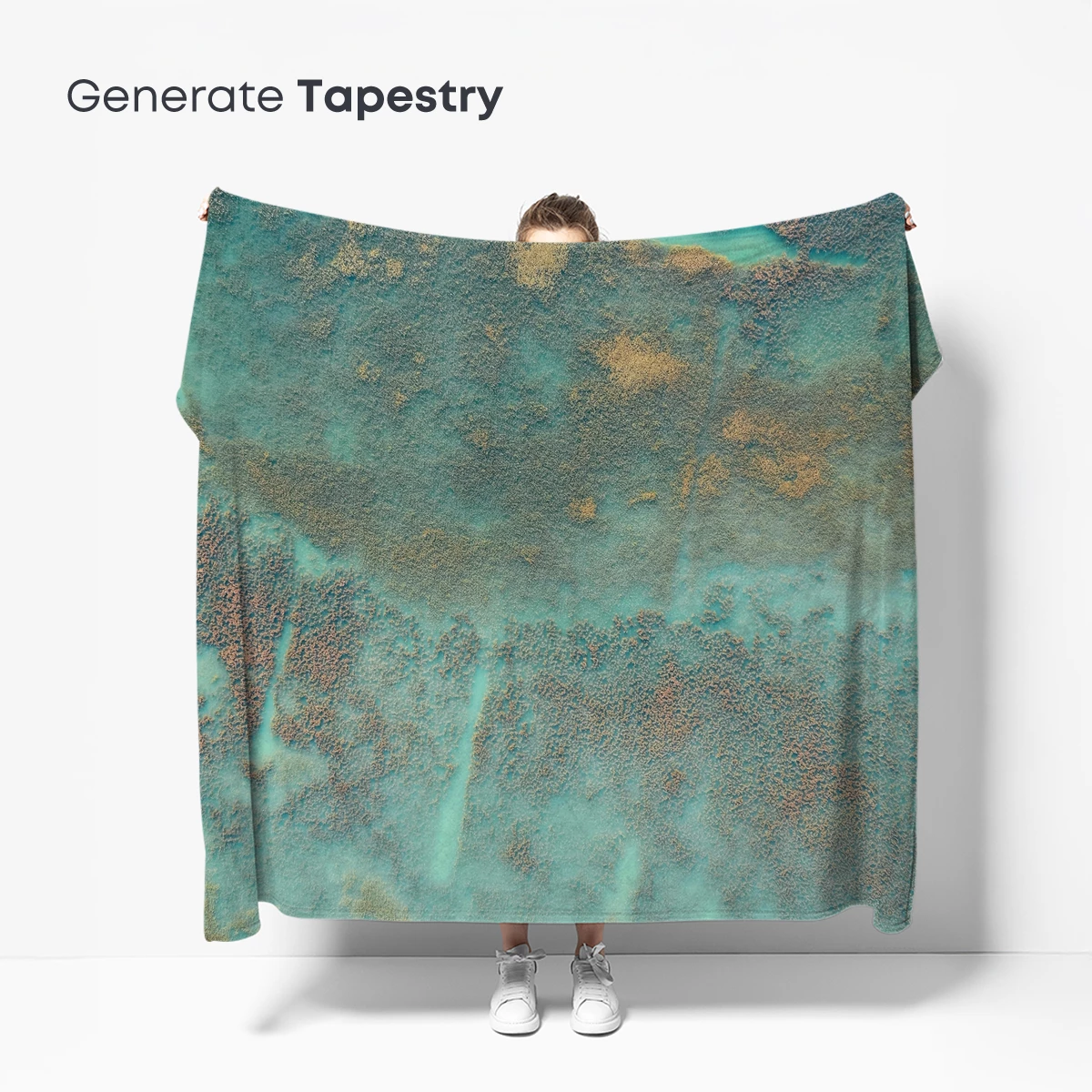 Aerial Turquoise Lagoon: Nature's Abstract Palette - Image 5