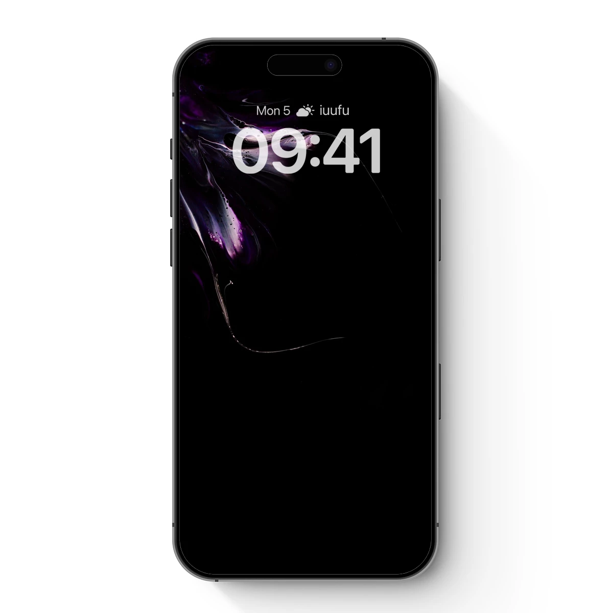 Ethereal Ink Symphony: Dark Purple Abstract Flow