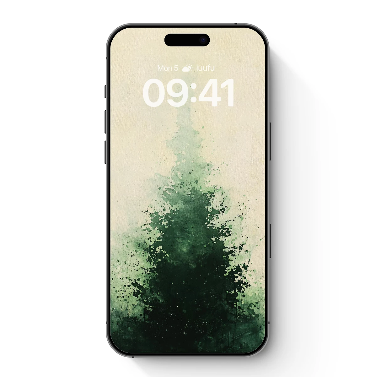 Emerald Mist: Abstract Green Watercolor Splash