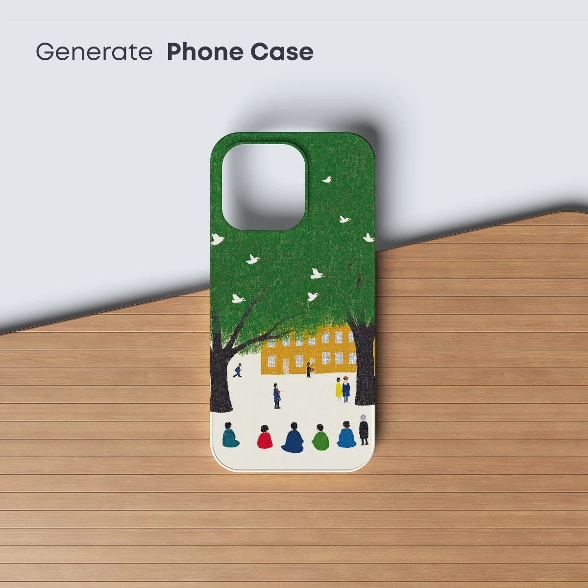 Harmony in the Square: A Vibrant Gathering Under Verdant Canopy - Image 3