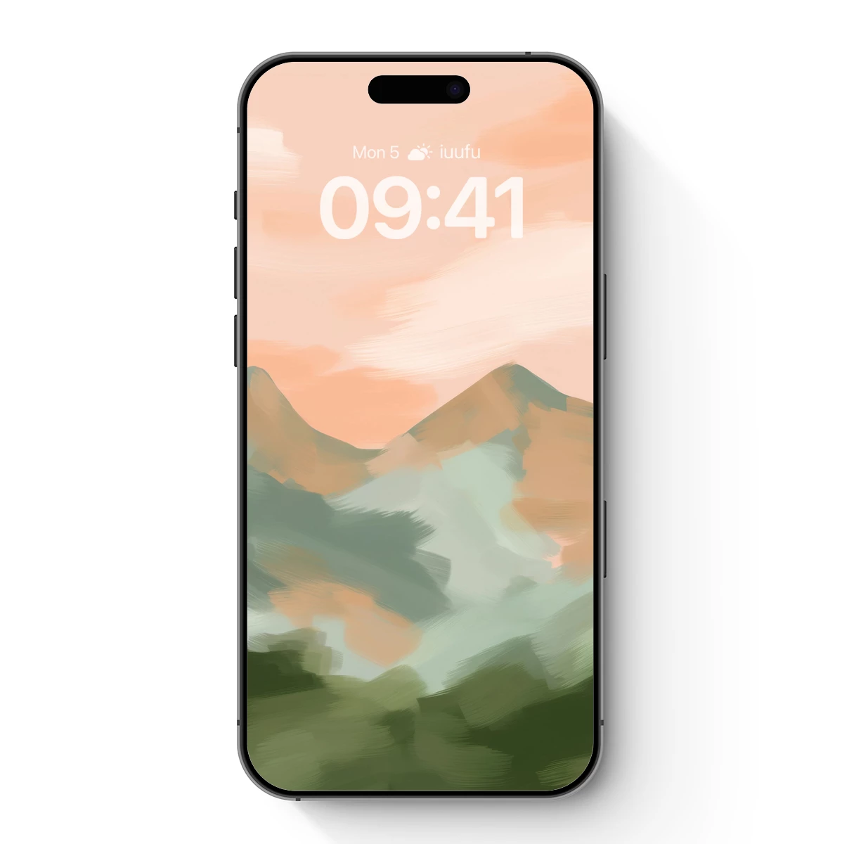 Pastel Peaks: Abstract Mountain Serenity