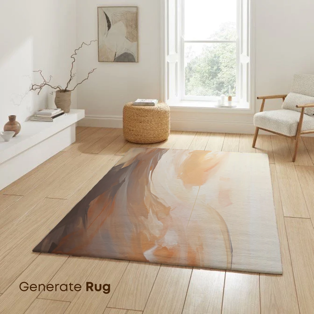 Abstract Maternity Glow: Brushstroke Embrace - Image 6