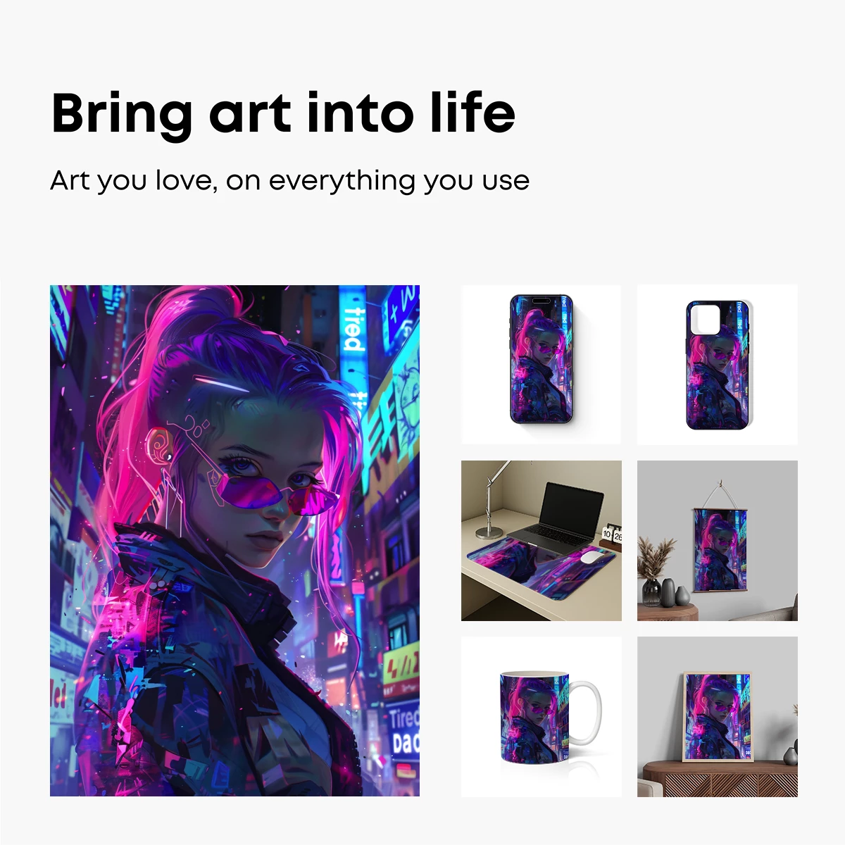 Cyberpunk Neon Warrior: Futuristic Urban Fantasy - Image 2