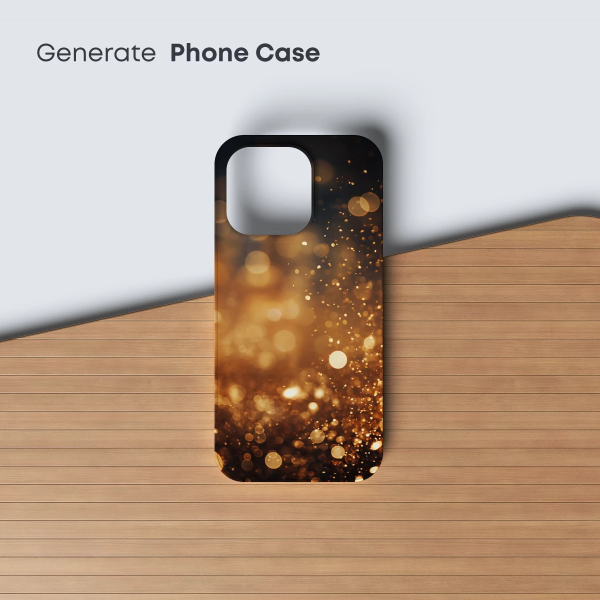 Golden Bokeh Symphony: A Dance of Light Particles - Image 3