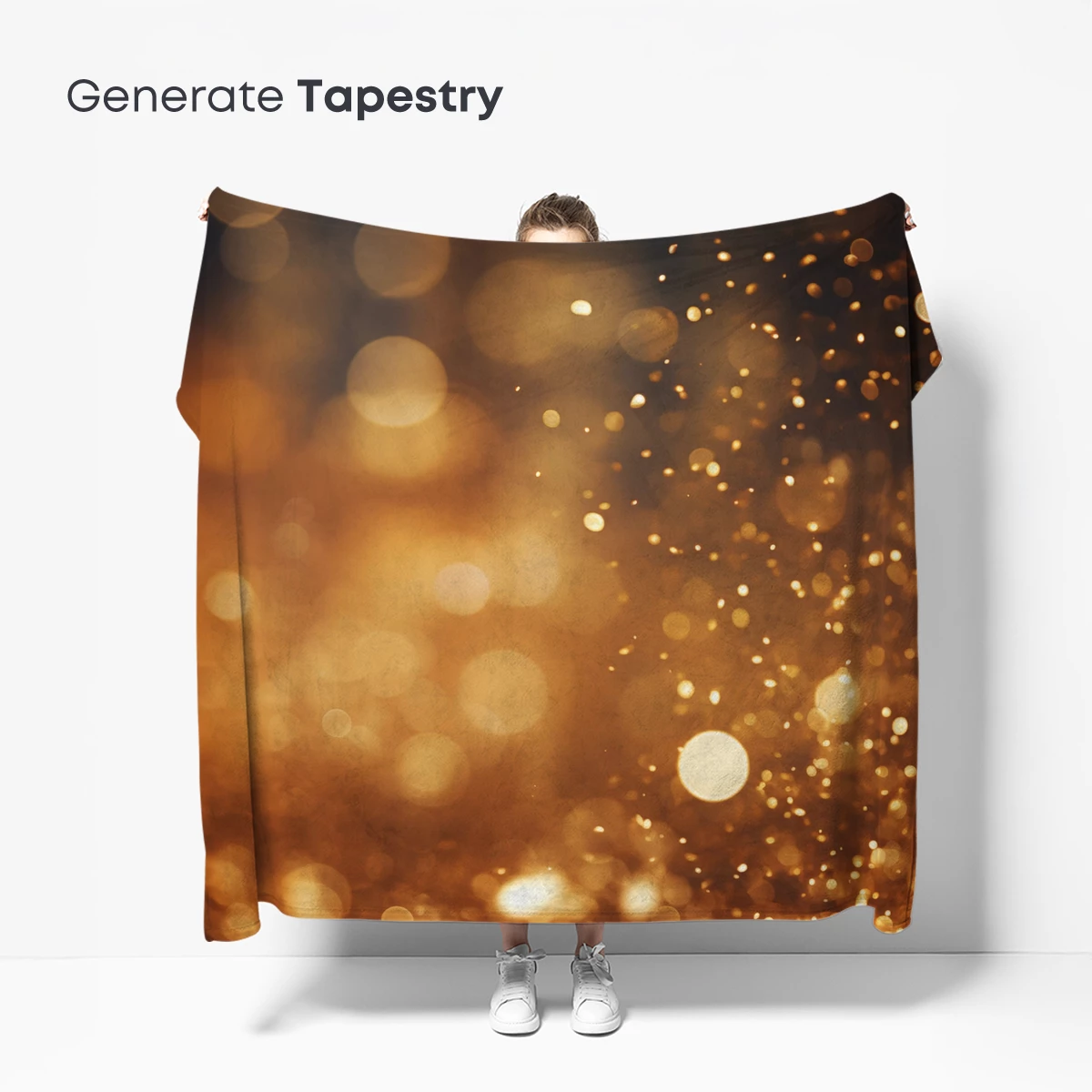 Golden Bokeh Symphony: A Dance of Light Particles - Image 5