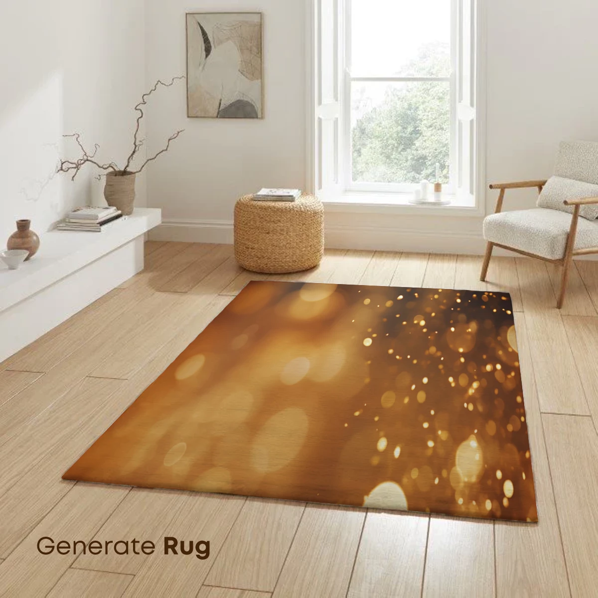 Golden Bokeh Symphony: A Dance of Light Particles - Image 6