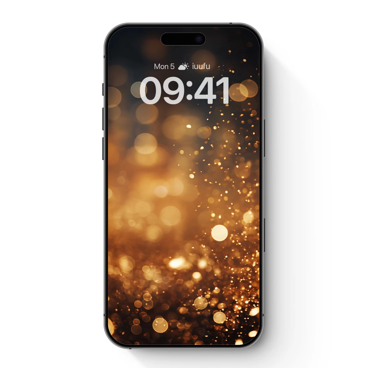 Golden Bokeh Symphony: A Dance of Light Particles