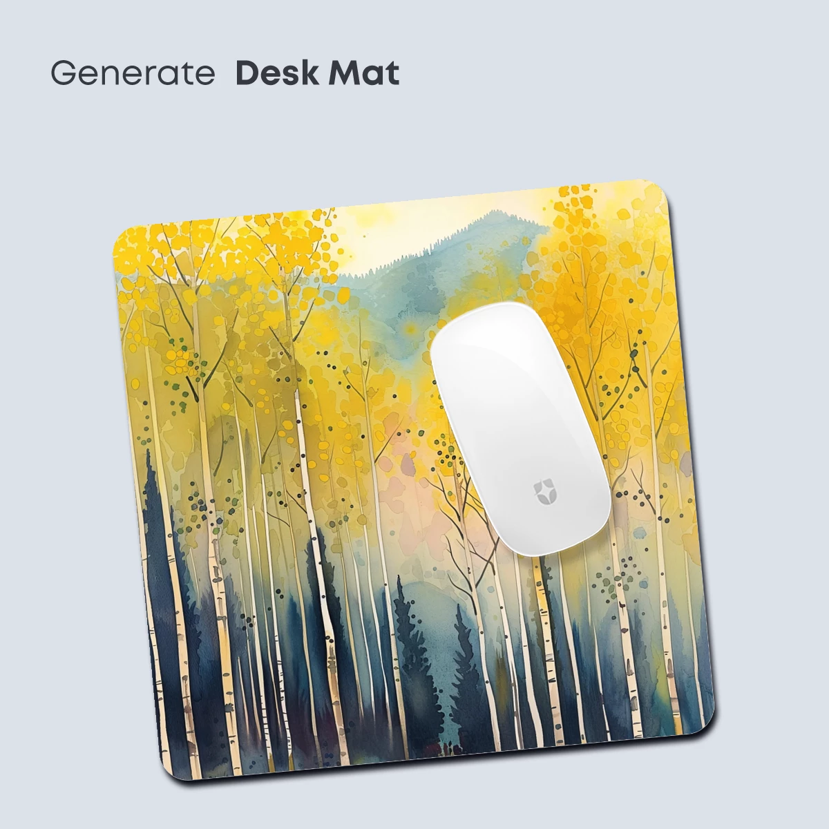 Golden Aspen Grove: Watercolor Harmony - Image 4