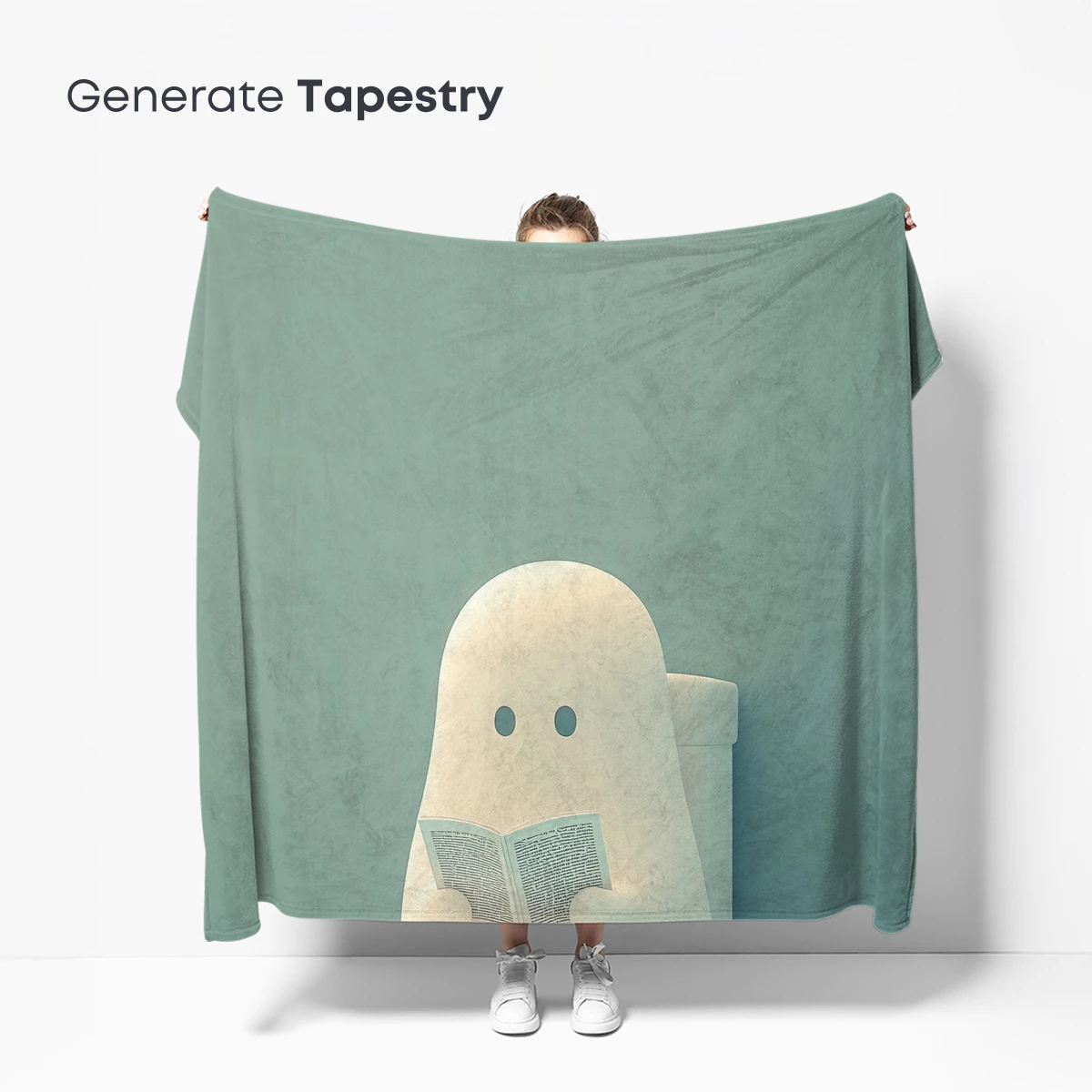 Ghostly Reader in Toilet: Surreal Minimalism - Image 5