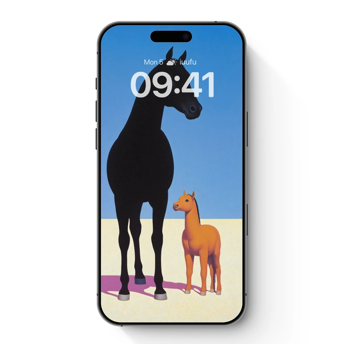 Equestrian Duo: Black and Gold Harmony