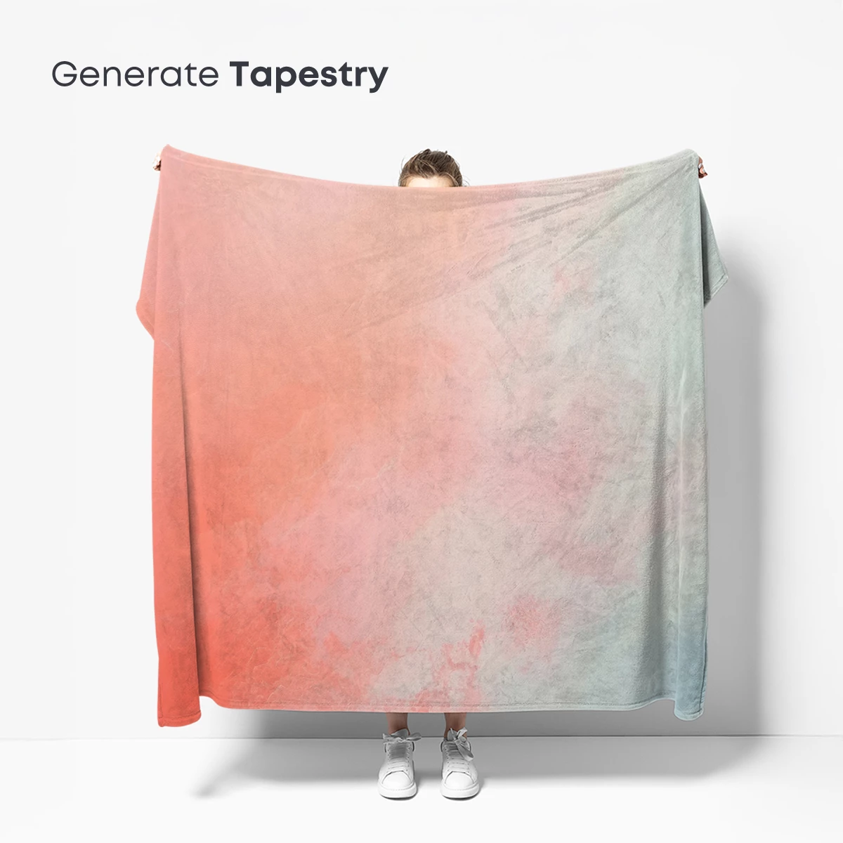 Coral Clouds: Abstract Pastel Fusion - Image 5