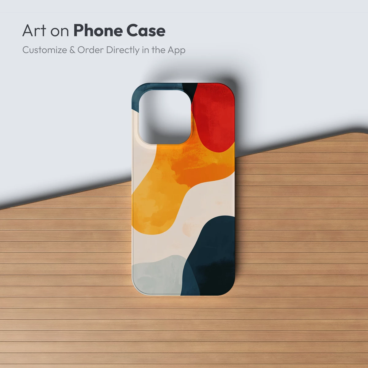 Abstract Fusion: Warm Tones and Bold Shapes - Image 2