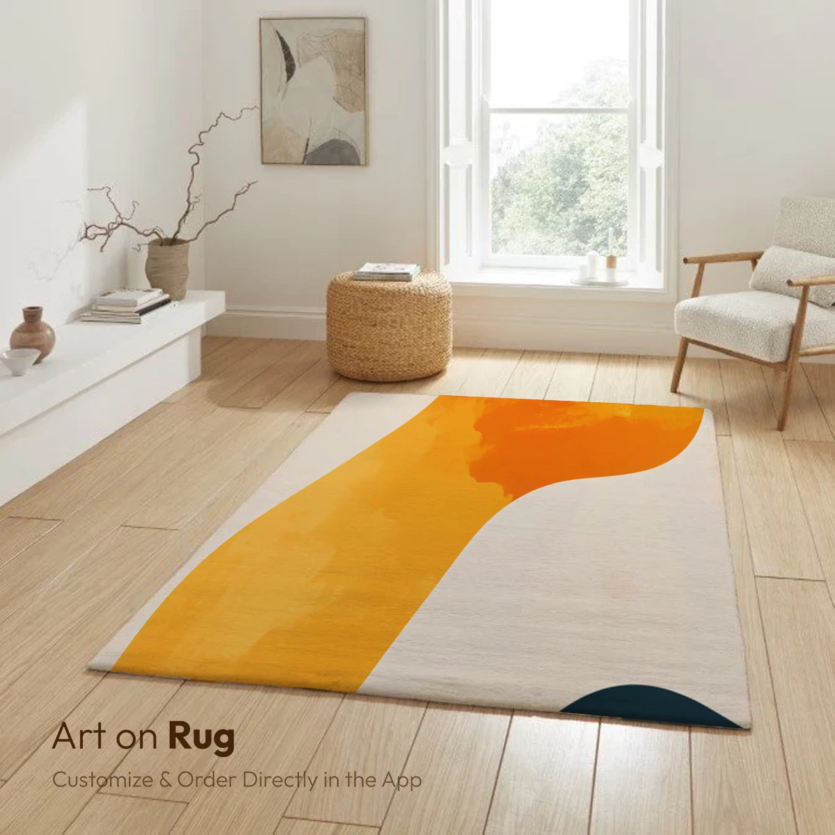 Abstract Fusion: Warm Tones and Bold Shapes - Image 5