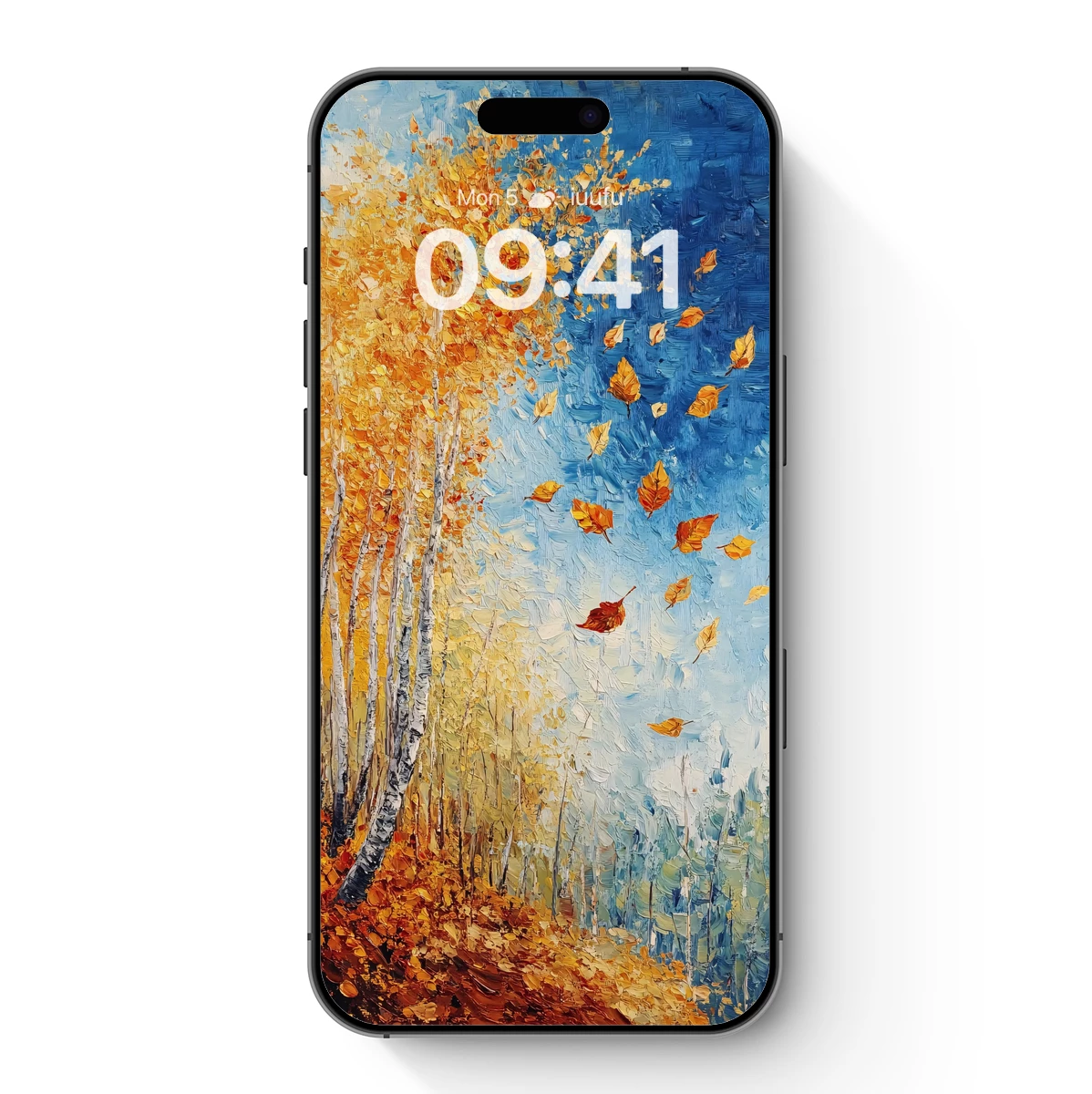 Autumnal Whisper: Birch Trees in Golden Fall