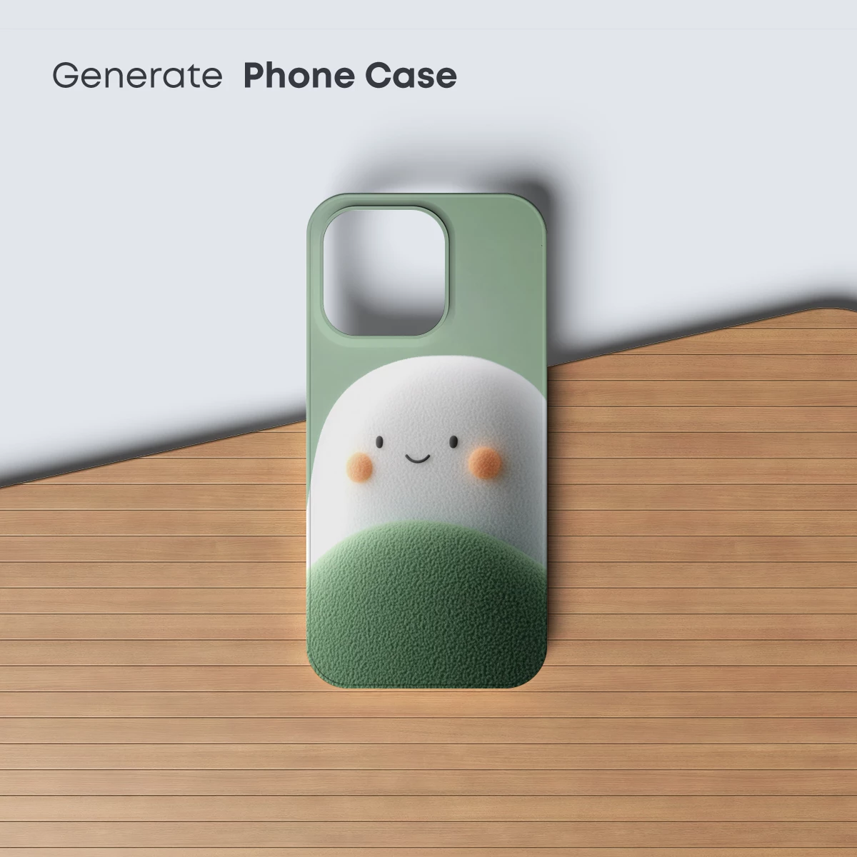 Cheeky Ghost Peeking Over Green Hill - Image 3
