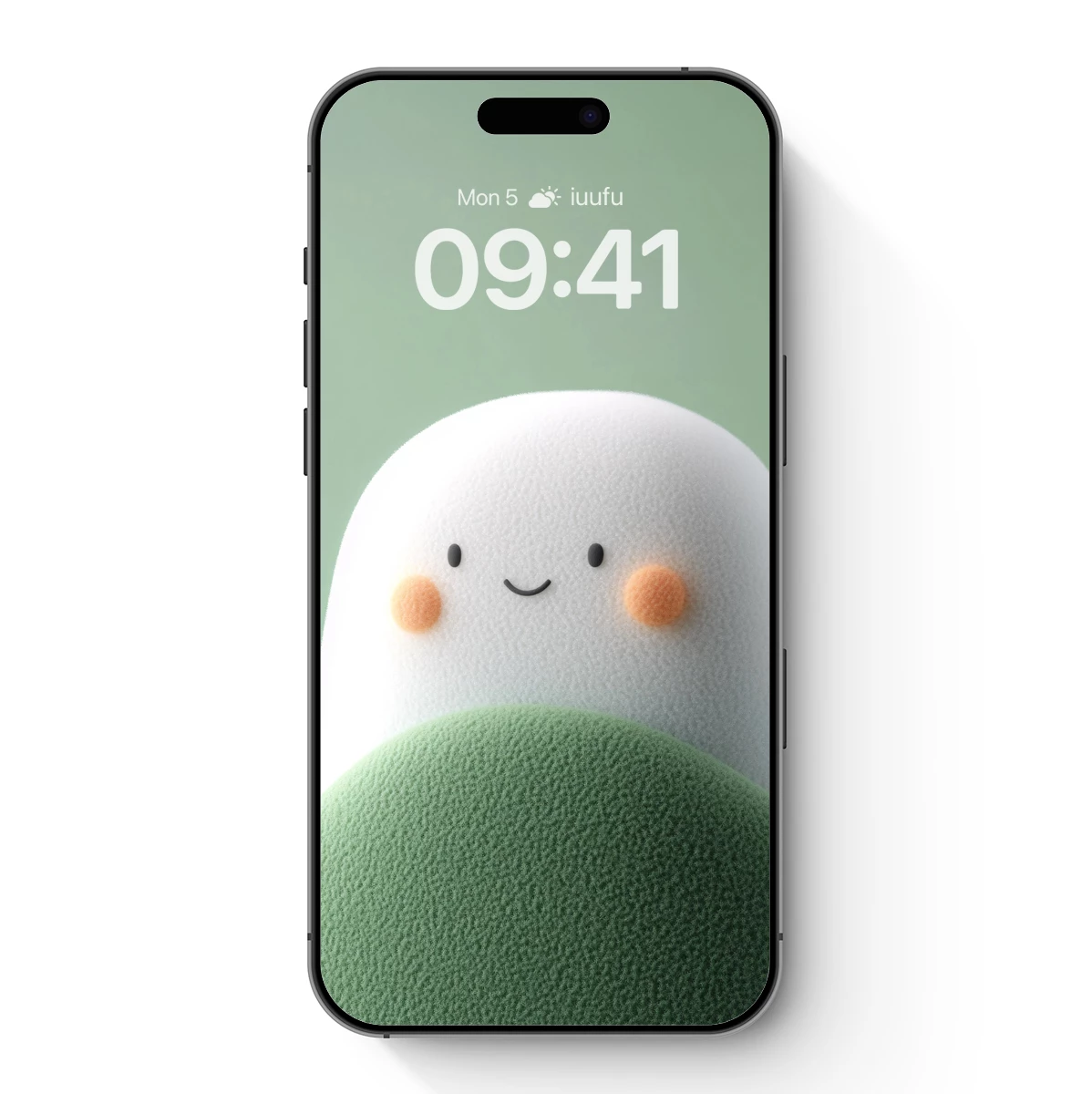 Cheeky Ghost Peeking Over Green Hill