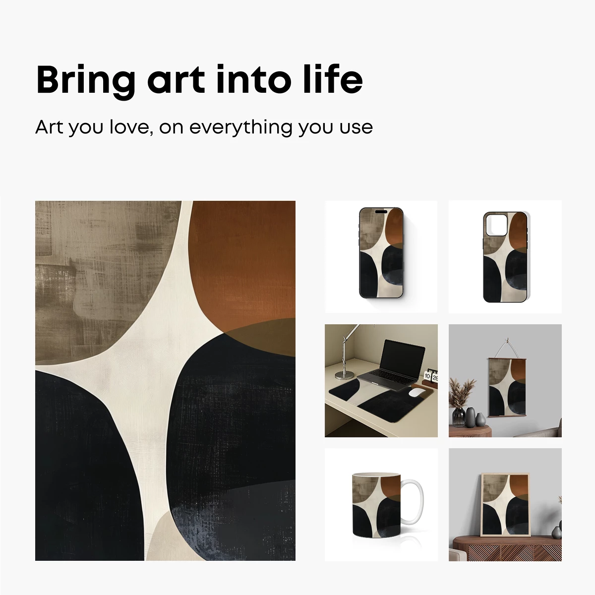 Abstract Harmony: Brushed Metal Circles - Image 2