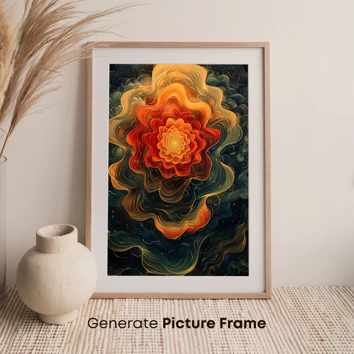 Cosmic Lotus Bloom: A Fractal Symphony in Space - Image 7