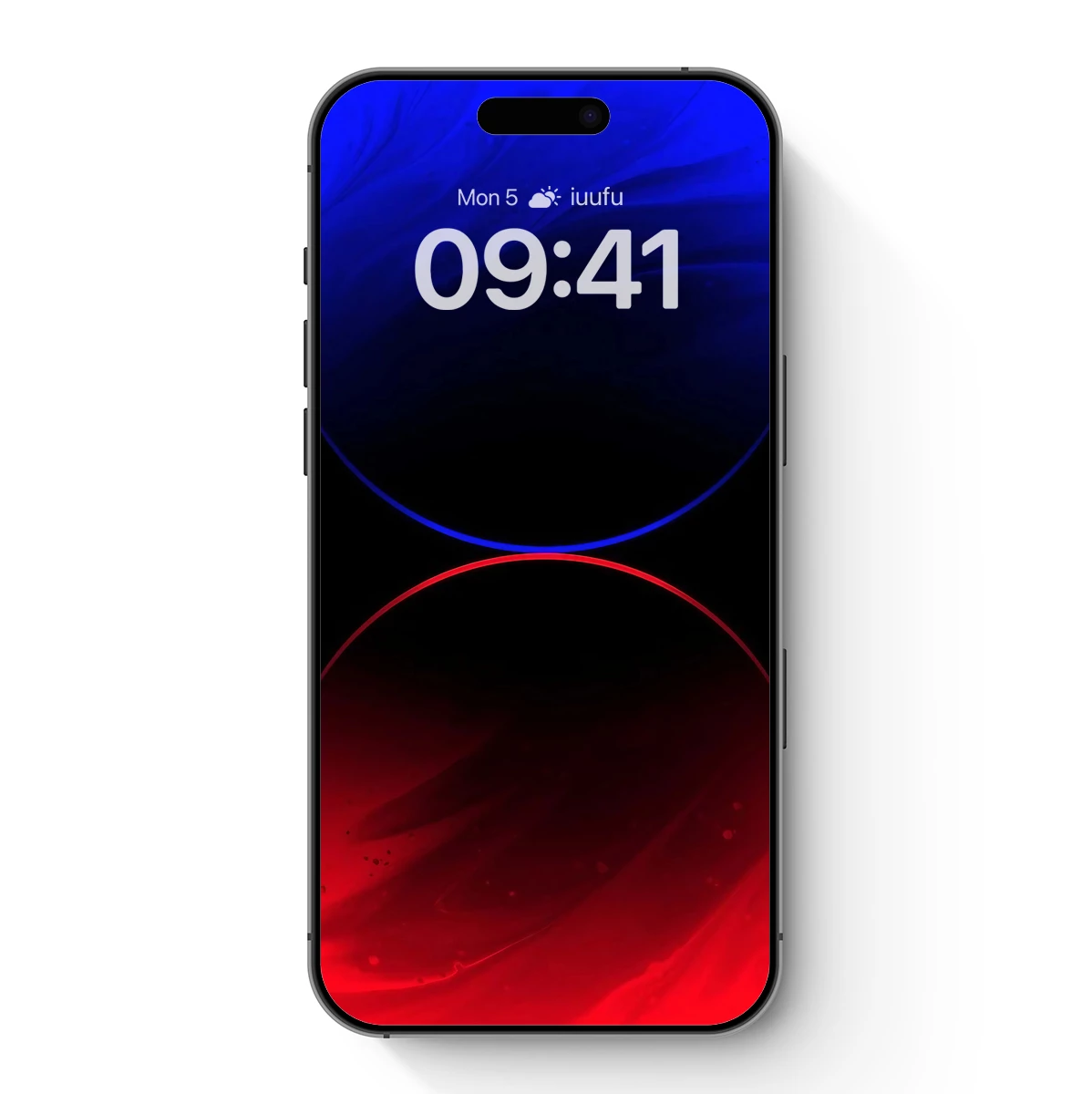 Eclipse of Colors: Blue and Red Harmony