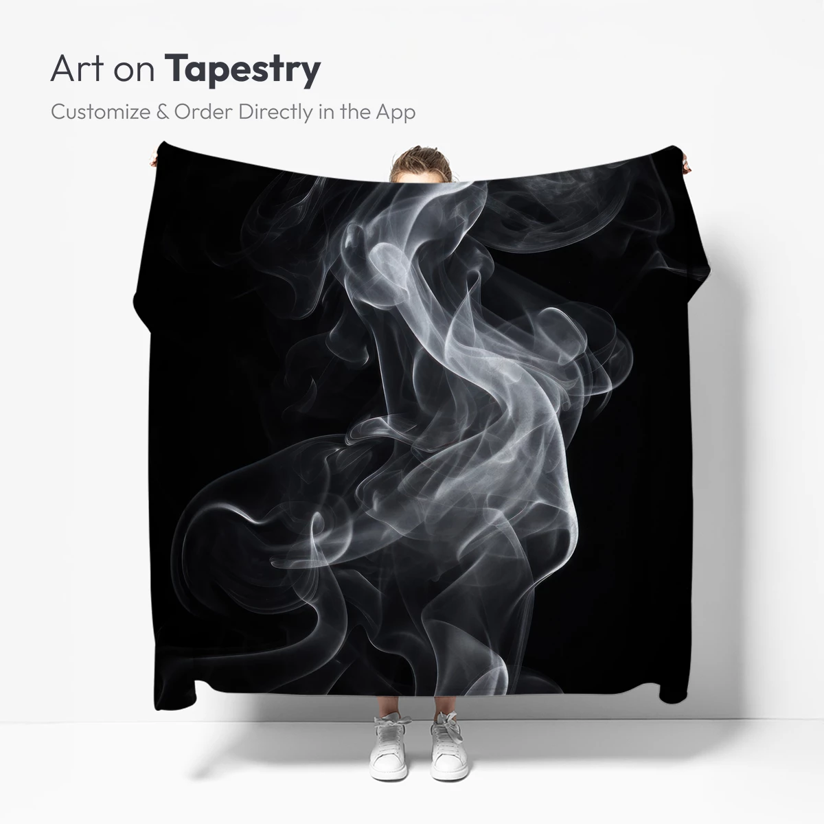 Ethereal Smoke Dance: Monochrome Elegance - Image 5