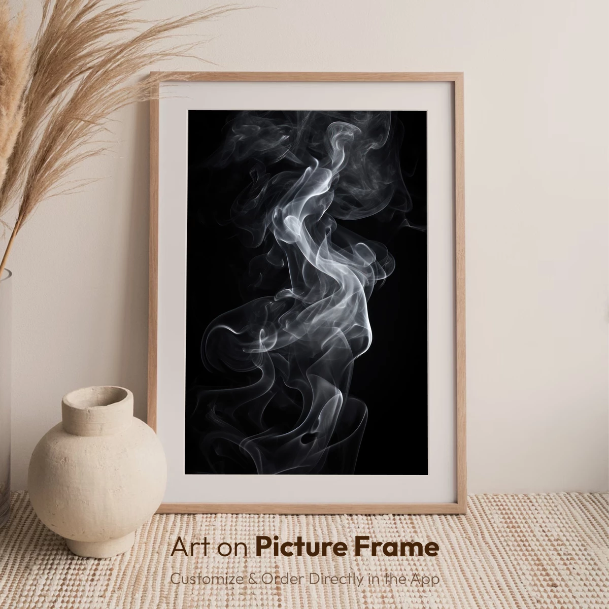 Ethereal Smoke Dance: Monochrome Elegance - Image 7