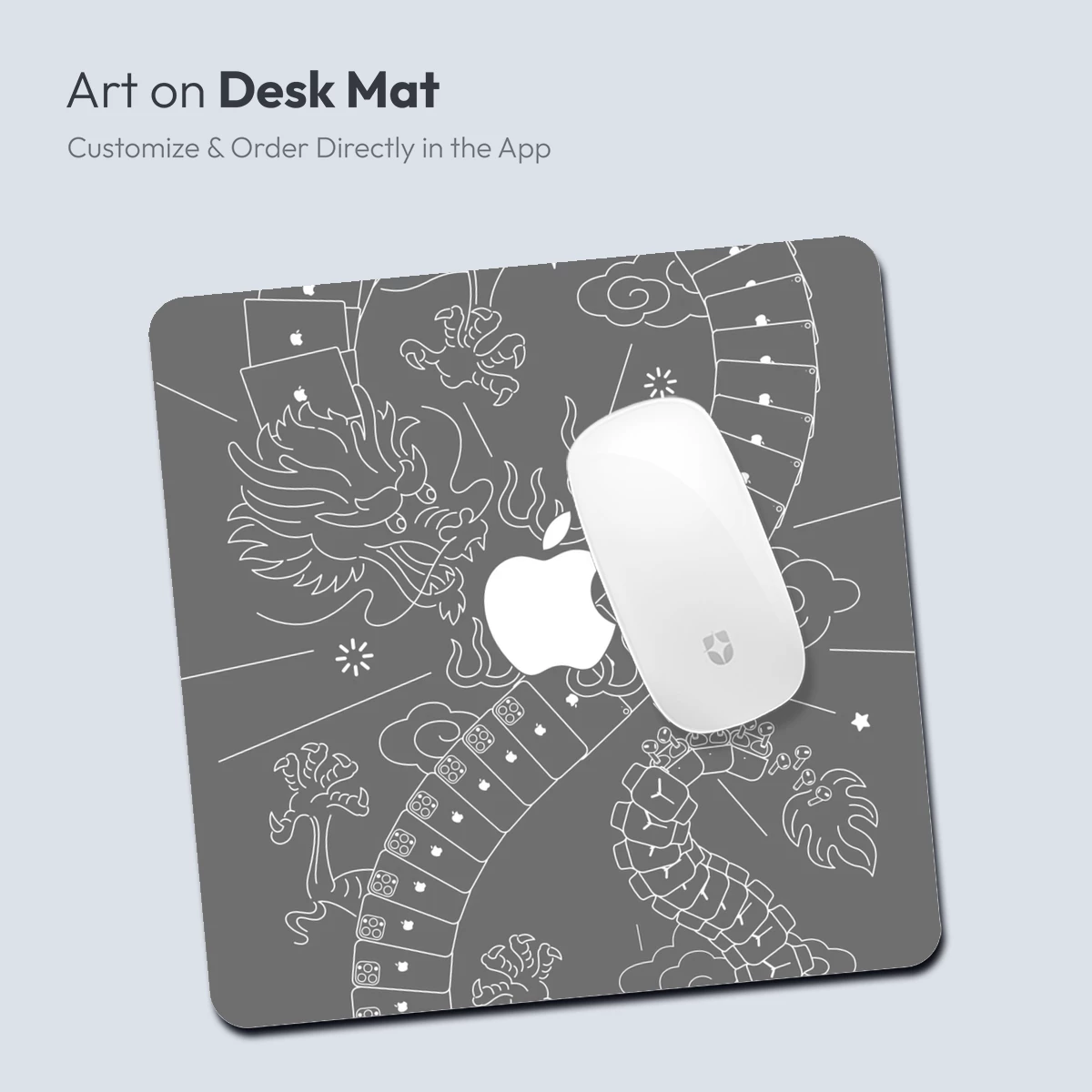 Dragon's Tech Embrace: Apple-Inspired Artistry - Image 3