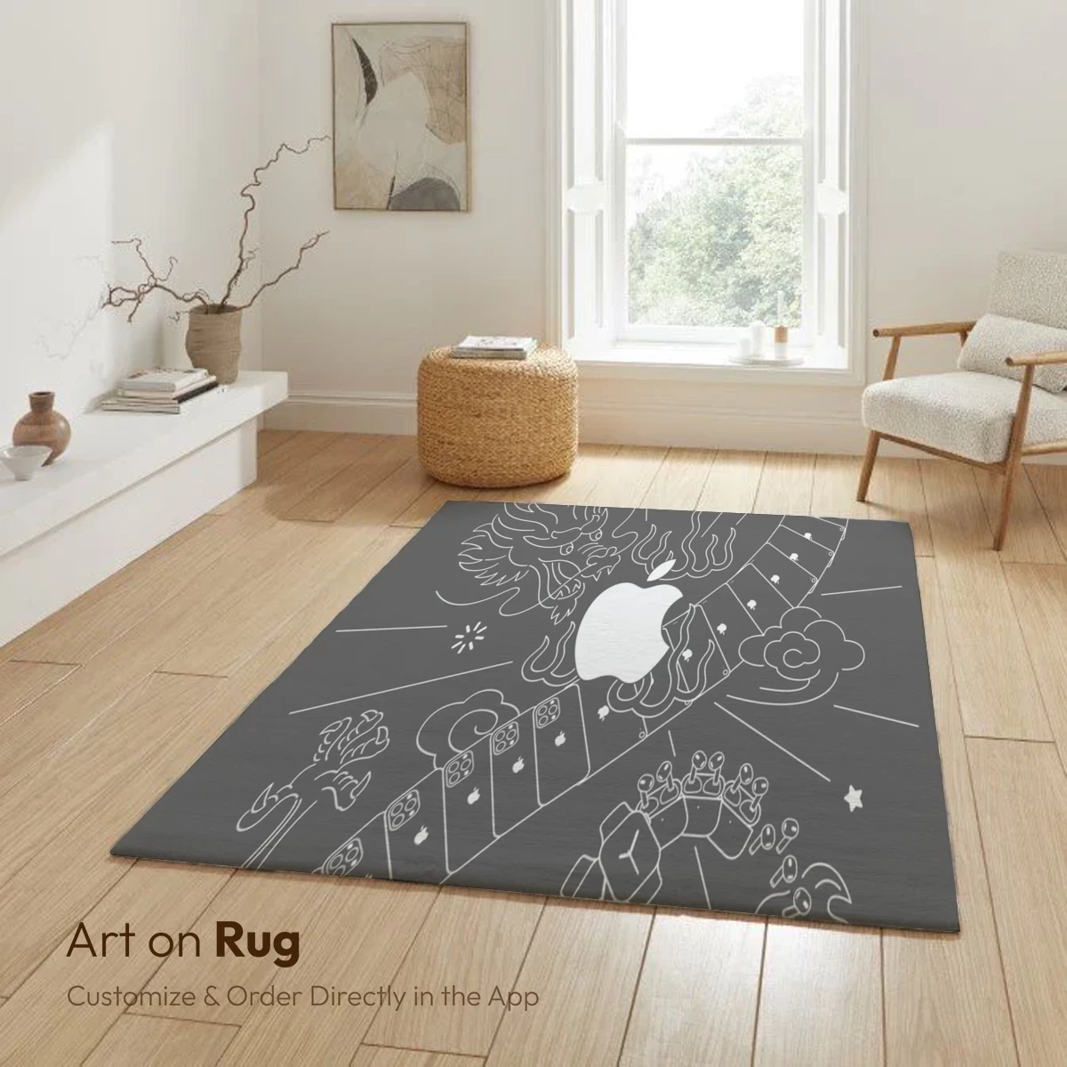 Dragon's Tech Embrace: Apple-Inspired Artistry - Image 5