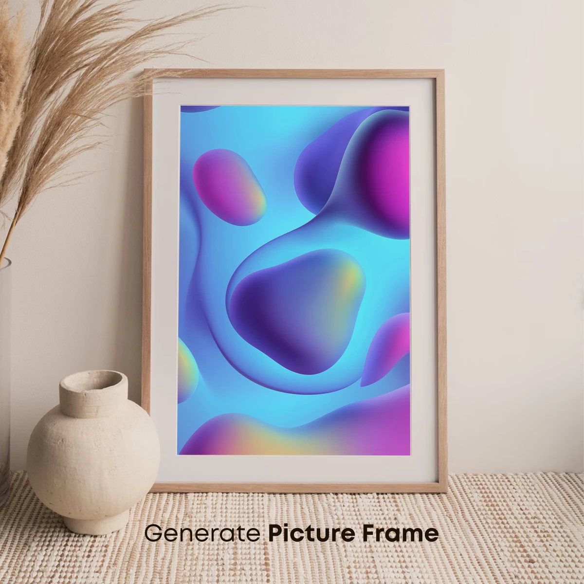 Fluid Dreamscape: Gradient Blob Art - Image 7