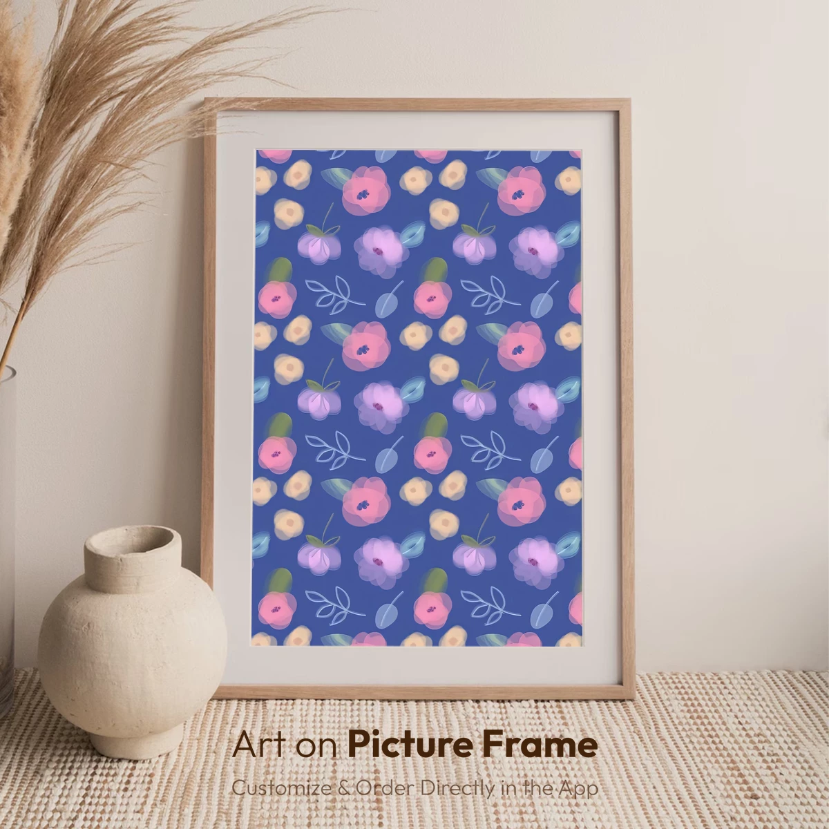 Blurred Blossoms in Twilight Blue - Image 7