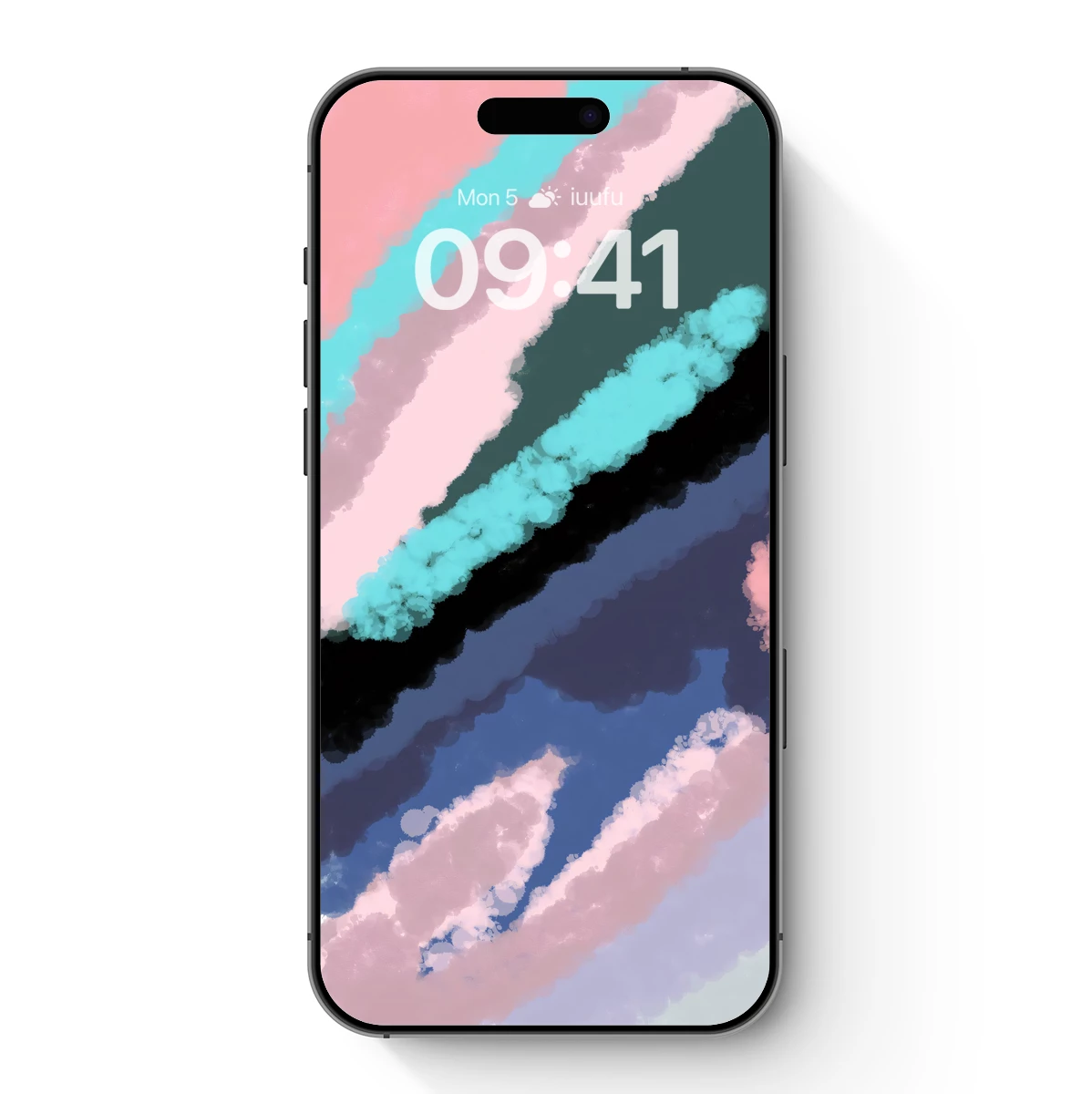 Abstract Cloud Symphony: Pastel Waves in Motion